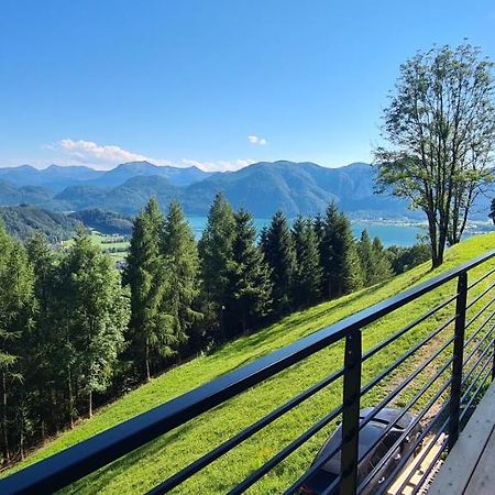Ruhige Bergvilla In Alleinlage Am Mondsee Mit Seeblick Bergblick Und Whirlpool Innerschwand Exterior foto