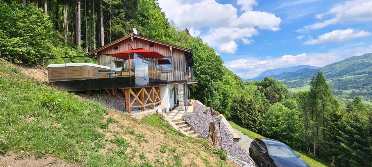 Ruhige Bergvilla In Alleinlage Am Mondsee Mit Seeblick Bergblick Und Whirlpool Innerschwand Exterior foto